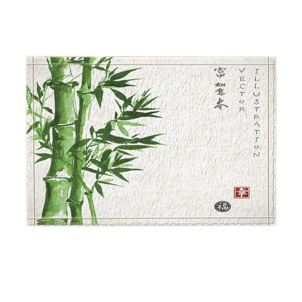 green plant decor, asian watercolor painting bamboo bath rugs, non-slip doormat floor entryways indoor front door mat
green plant decor, asian watercolor painting bamboo bath rugs, non-slip doormat floor entryways indoor front door mat