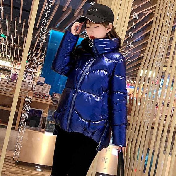 women's down & parkas fashion women puffer jacket female hooded winter coats glossy warm bubble parka abrigos mujer lnvierno 2021 chaqu, Black
women's down & parkas fashion women puffer jacket female hooded winter coats glossy warm bubble parka abrigos mujer lnvierno 2021 chaqu, Black
