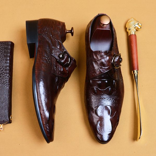 business dress leather shoes men's leather breathable men's formal calf shoes british office, Black
business dress leather shoes men's leather breathable men's formal calf shoes british office, Black