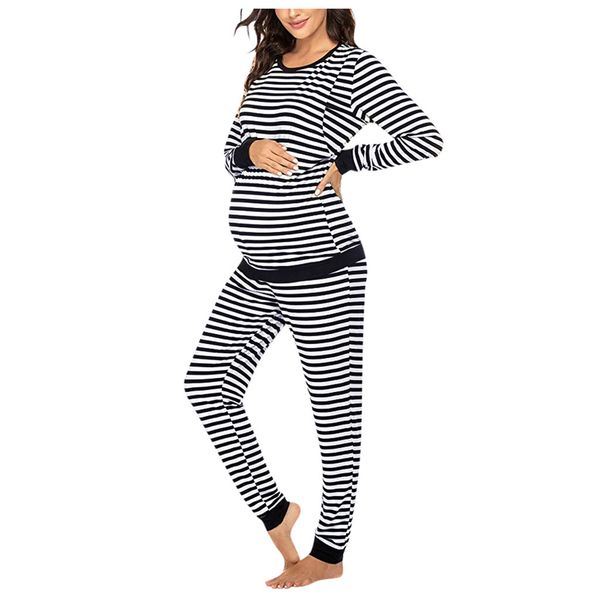 plus size fashion maternity clothes set women maternity long sleeve nursing t-shirt striped pants pajamas set nightwear
plus size fashion maternity clothes set women maternity long sleeve nursing t-shirt striped pants pajamas set nightwear