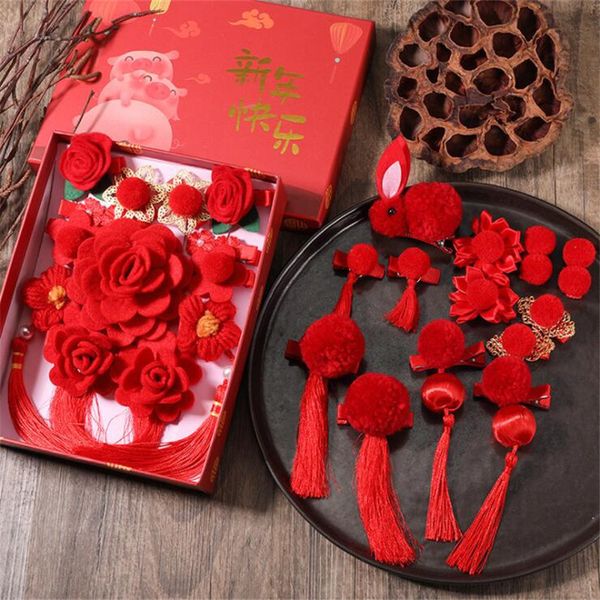 new year gift set cute chinese style children safety hair clips accessories for girls kids barrettes hairclip headdress headwear, Black;brown
new year gift set cute chinese style children safety hair clips accessories for girls kids barrettes hairclip headdress headwear, Black;brown