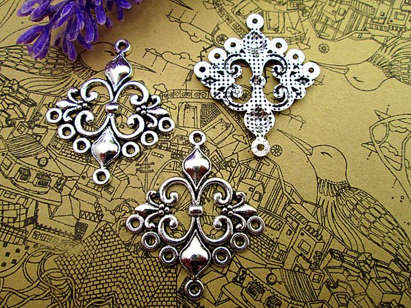36pcs--antique tibetan silver lovely cross sword fleur de lys chandelier connector link charm pendant 29x35mm, Bronze;silver
36pcs--antique tibetan silver lovely cross sword fleur de lys chandelier connector link charm pendant 29x35mm, Bronze;silver