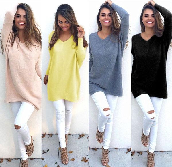 fashion loose autumn new womens ladies v-neck warm sweaters casual sweater jumper outwear, Black;red
fashion loose autumn new womens ladies v-neck warm sweaters casual sweater jumper outwear, Black;red