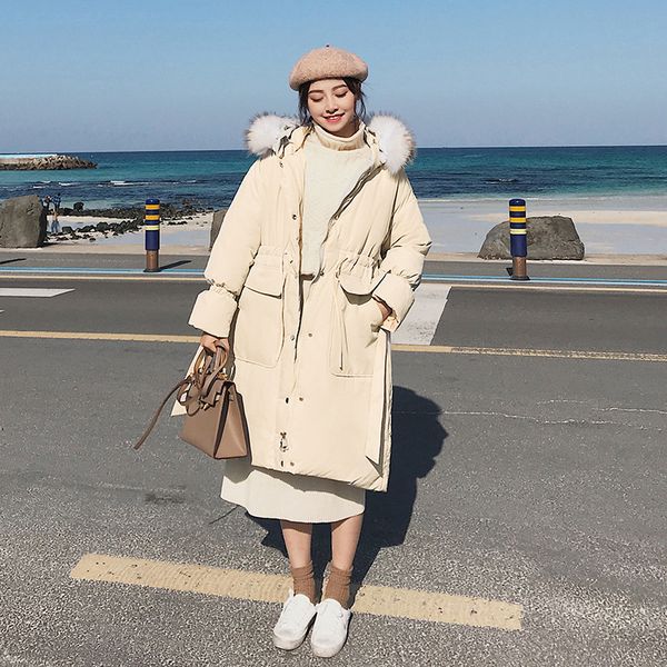 2019 with fur hooded large size winter long jacket coat women new fashion casual long sleeve warm zipper parkas women jacket, Tan;black
2019 with fur hooded large size winter long jacket coat women new fashion casual long sleeve warm zipper parkas women jacket, Tan;black
