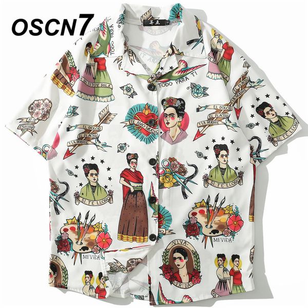 oscn7 2019 casual print short sleeve shirt men streetwear summer hawaii beach women fashion loose short sleeve shirts mens 1005, White;black
oscn7 2019 casual print short sleeve shirt men streetwear summer hawaii beach women fashion loose short sleeve shirts mens 1005, White;black