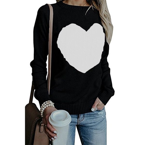 knitted sweater women spring autumn loose large size pullover fashion love type long-sleeve knitwear female/maglione donna, White;black
knitted sweater women spring autumn loose large size pullover fashion love type long-sleeve knitwear female/maglione donna, White;black
