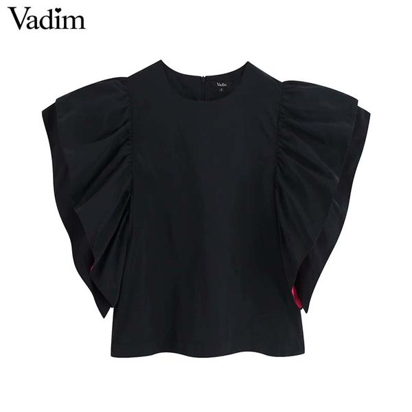vadim women elegant short sleeve blouse loose-fitting double layered puff sleeve o neck shirt female stylish blusas da571, White
vadim women elegant short sleeve blouse loose-fitting double layered puff sleeve o neck shirt female stylish blusas da571, White