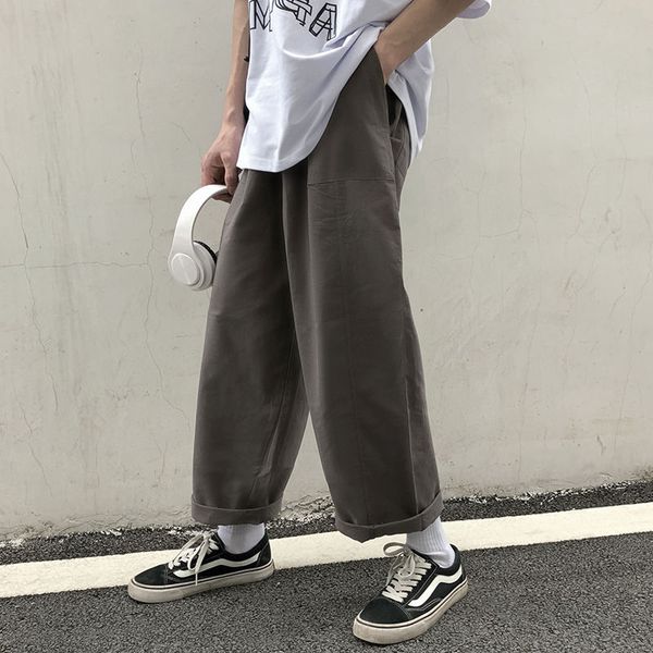 2020spring and summer new youth popular japanese retro solid color loose overalls fashion casual wild straight pants brown/black
2020spring and summer new youth popular japanese retro solid color loose overalls fashion casual wild straight pants brown/black