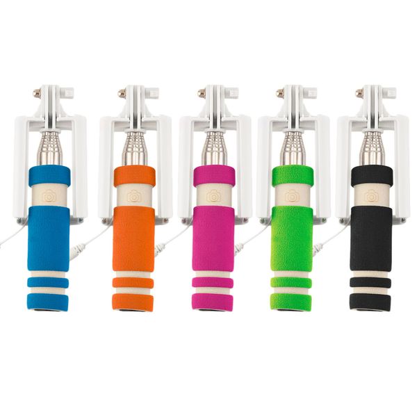 stainless steel colorful 14-60cm mini extendable handheld selfie stick wired remote shutter monopod for all brands cell phone
stainless steel colorful 14-60cm mini extendable handheld selfie stick wired remote shutter monopod for all brands cell phone