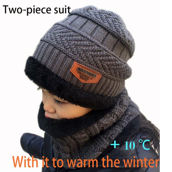 thicken children knitted hat winter kid hats baby cap+scarf sets fleece lining for 2-12 years boys girls, Yellow 
thicken children knitted hat winter kid hats baby cap+scarf sets fleece lining for 2-12 years boys girls, Yellow