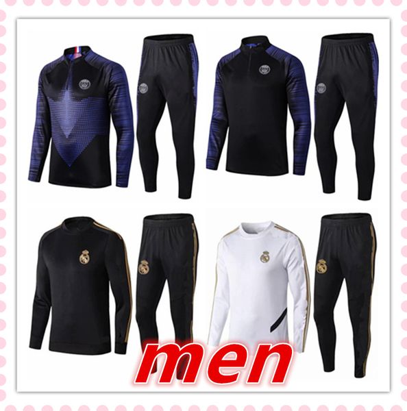 new 19 20 men football tracksuit set real madrid soccer training suit 2019 2020 mens survêtement de football chandal futbol football jogging, Black
new 19 20 men football tracksuit set real madrid soccer training suit 2019 2020 mens survêtement de football chandal futbol football jogging, Black