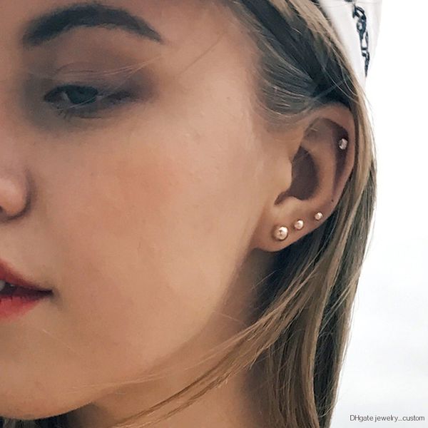 1 Side Tiny Round Stud Earrings For Women Golden Color Pin Ear Jewelry Gift For Friend Personalized Statement Earrings
1 Side Tiny Round Stud Earrings For Women Golden Color Pin Ear Jewelry Gift For Friend Personalized Statement Earrings