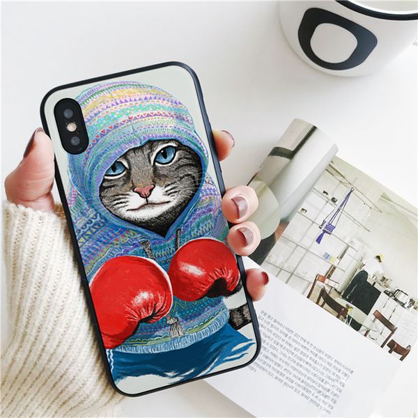 fundas luxury lovely boxing cat cover for iphone 11 pro xs max xr case for iphone 8 7 6s plus 5s se case soft silicone cover.
fundas luxury lovely boxing cat cover for iphone 11 pro xs max xr case for iphone 8 7 6s plus 5s se case soft silicone cover.