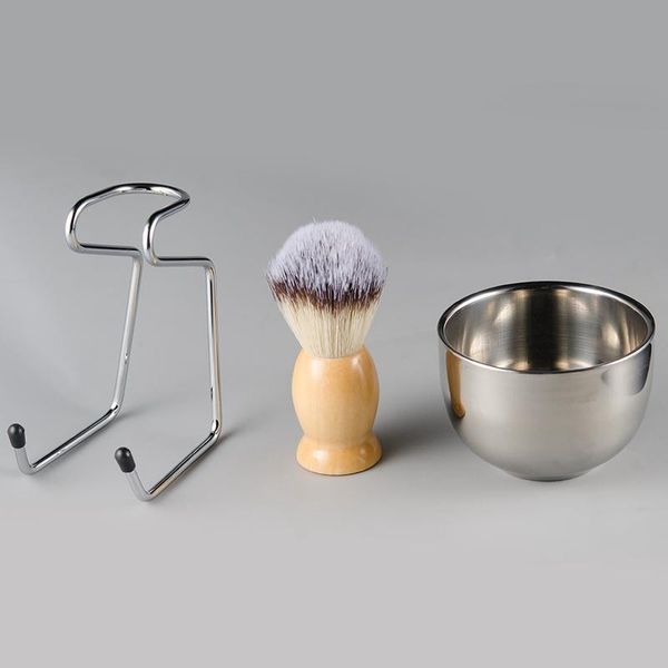 men's shaving brush set badger hair wood handle stainless steel foam bowl barber men facial beard cleaning shave tool hha1184
men's shaving brush set badger hair wood handle stainless steel foam bowl barber men facial beard cleaning shave tool hha1184