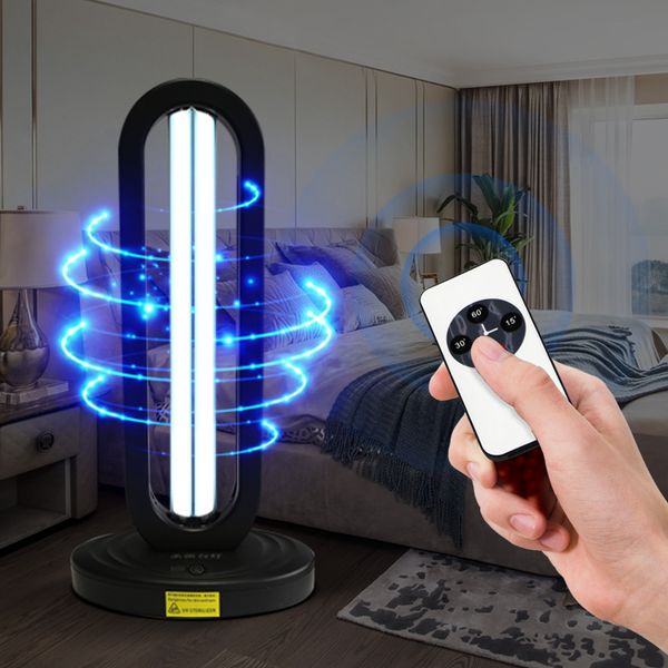 38w ozone without ozone 20 m wall-through remote control ultraviolet disinfection lamp remote control household disinfection lamp