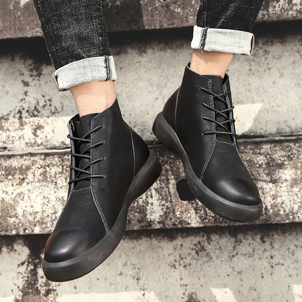 Real Leather Men Male Boots Autumn Winter With Fur Warm Snow Boots Men Winter Boots Work Shoes Men Footwear Rubber Ankle Shoes, Khaki
Real Leather Men Male Boots Autumn Winter With Fur Warm Snow Boots Men Winter Boots Work Shoes Men Footwear Rubber Ankle Shoes, Khaki
