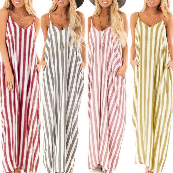 women's swimwear summer women boho dress holiday strappy striped long beach maxi sundress vintage party dresses vestido playa, White;black
women's swimwear summer women boho dress holiday strappy striped long beach maxi sundress vintage party dresses vestido playa, White;black