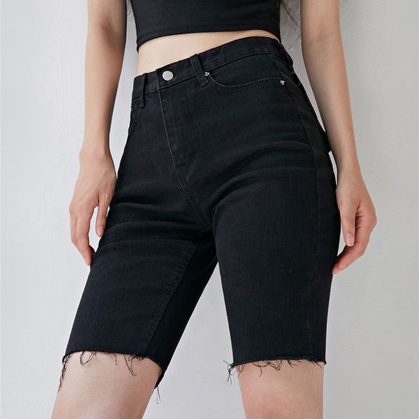 summer shorts casual stretch high waist black denim shorts women pockets slim half-length jeans for women 2020 summer, White;black
summer shorts casual stretch high waist black denim shorts women pockets slim half-length jeans for women 2020 summer, White;black