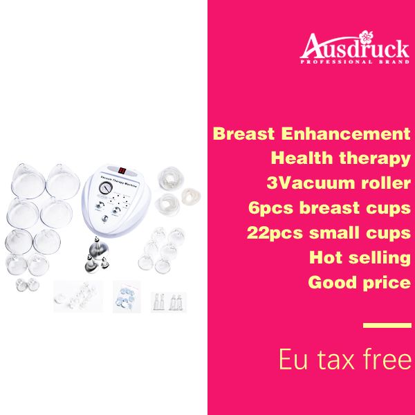 Eu Tax 5-1 Breast Enlargement Body Shaper Vacuum Pump Therapy Breast Massager Enhancer Breast Care Machine