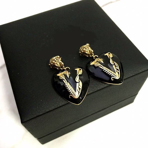 earring love epoxy earrings jewelry brass women high jewelry christmas party gift, Silver