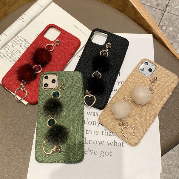 fashion brief fabric phone case with plush ball wrist band for iphone 6 6s 7 8 plus x xr xs max covers for iphone 11
fashion brief fabric phone case with plush ball wrist band for iphone 6 6s 7 8 plus x xr xs max covers for iphone 11