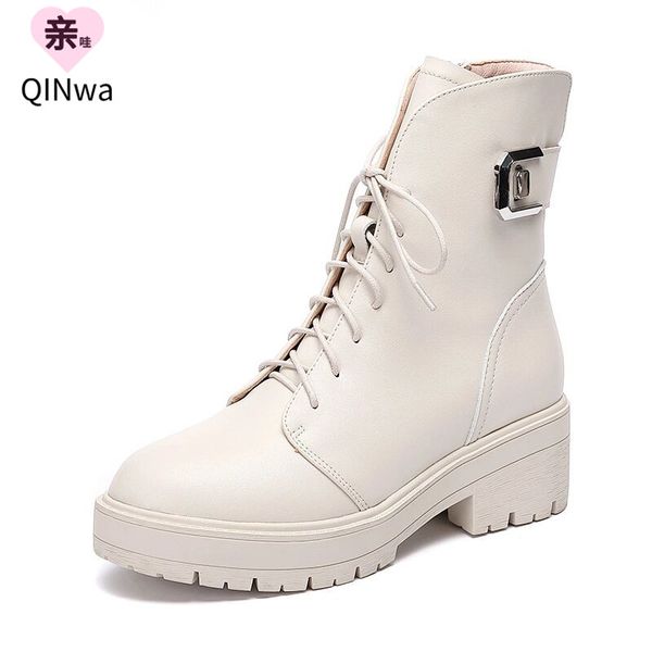 short boots british style leather tie boots women's fashion thick - soled thin, Black
short boots british style leather tie boots women's fashion thick - soled thin, Black