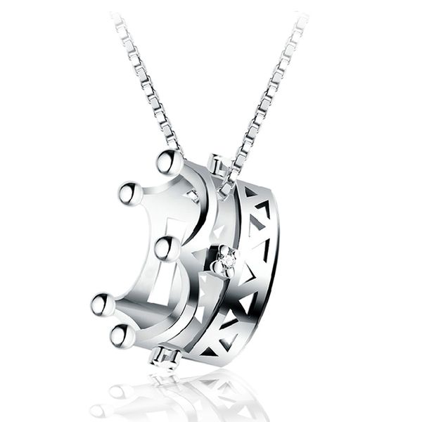 lovers gift simple elegant 925 sterling silver chain cubic zircon crown pendant necklace for women fashion jewelry
lovers gift simple elegant 925 sterling silver chain cubic zircon crown pendant necklace for women fashion jewelry
