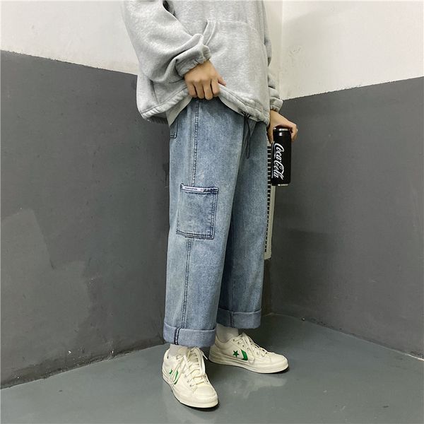 hong kong wind tide brand super fire cec pants men's straight fashion wide leg pants autumn and winter loose ins tooling jeans, White;black
hong kong wind tide brand super fire cec pants men's straight fashion wide leg pants autumn and winter loose ins tooling jeans, White;black