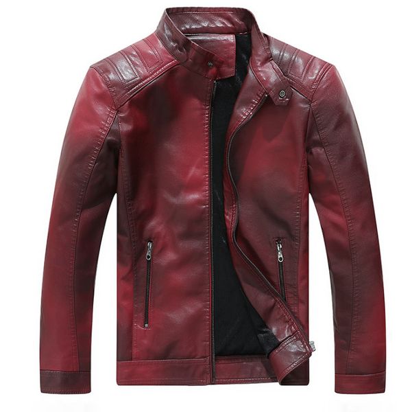 new men casual motorcycle leather jackets coat men autumn fashion stand collar faux leather jacket coats jaqueta de couro, Black
new men casual motorcycle leather jackets coat men autumn fashion stand collar faux leather jacket coats jaqueta de couro, Black