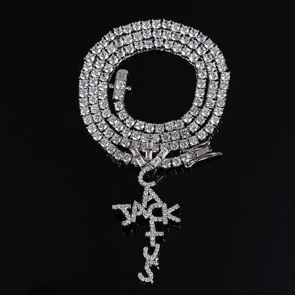 hip hop cross necklace fashion iced out cactus jack letters pendant 3 colors bling cubic zircon men's jewelry, Silver
hip hop cross necklace fashion iced out cactus jack letters pendant 3 colors bling cubic zircon men's jewelry, Silver