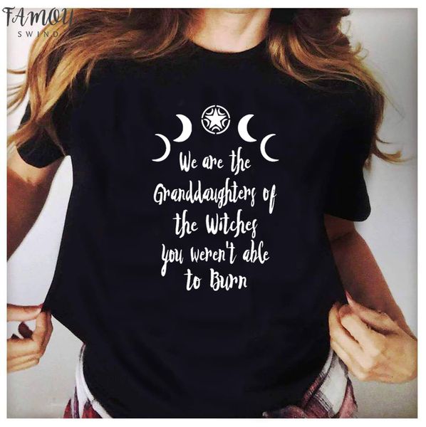 we are the granddaughters of the witches women gothic witchcraft black t shirt grunge moon shirt summer fashion graphic tees, White
we are the granddaughters of the witches women gothic witchcraft black t shirt grunge moon shirt summer fashion graphic tees, White