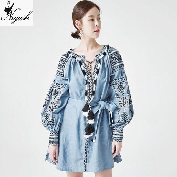 2019 new design europe women boho dresses lantern sleeve dress embroidery dress cotton vestidos femininos vestidos de renda 35, Black;gray
2019 new design europe women boho dresses lantern sleeve dress embroidery dress cotton vestidos femininos vestidos de renda 35, Black;gray