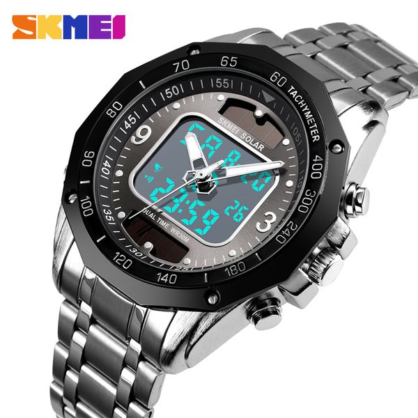 fashion men digital watch stainless steel men's wristwatch waterproof chronograph satch sport watch for mens brand skmei, Slivery;brown
fashion men digital watch stainless steel men's wristwatch waterproof chronograph satch sport watch for mens brand skmei, Slivery;brown