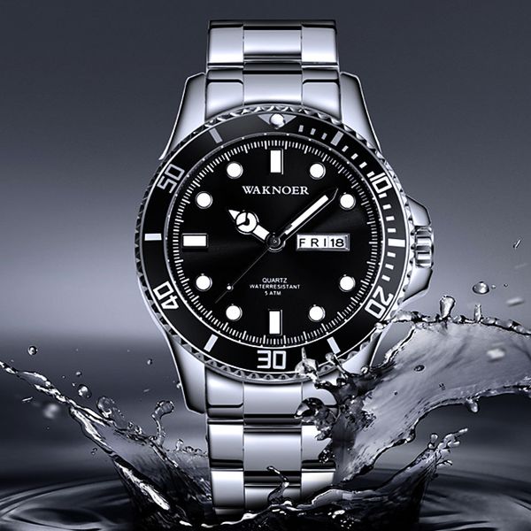 watch waterproof waknoer clock display business quartz men watches meski luminous wristwatch male week zegarek men qxigo, Slivery;brown
watch waterproof waknoer clock display business quartz men watches meski luminous wristwatch male week zegarek men qxigo, Slivery;brown