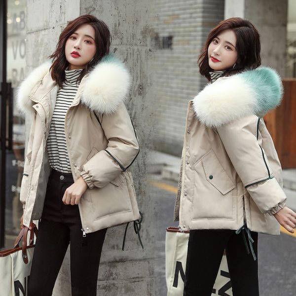 women oversize parka plus size 3xl warm winter jacket thick solid short style cotton padded parka coat fur collar hooded outwear, Black
women oversize parka plus size 3xl warm winter jacket thick solid short style cotton padded parka coat fur collar hooded outwear, Black