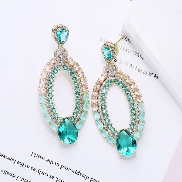 luxury geometric zirconia earrings large water drop cz stone micro-inlay dubai brilliant wedding elegant jewelry xiumeiyizu new, Silver
luxury geometric zirconia earrings large water drop cz stone micro-inlay dubai brilliant wedding elegant jewelry xiumeiyizu new, Silver