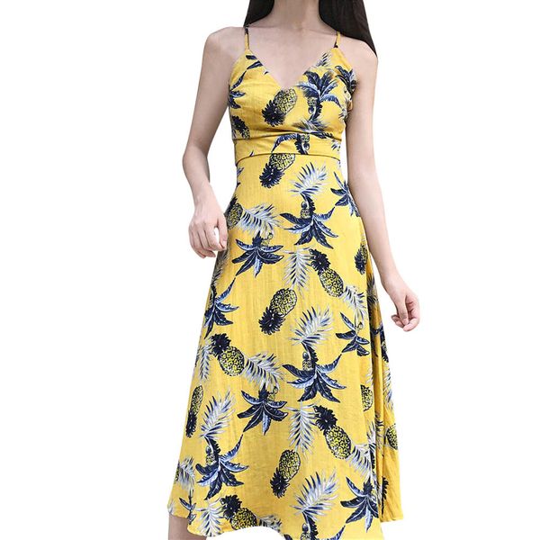 2018 dress female new fashion boho women ladies pineapple printing sleeveless party rompers dress vestidos robe, Black;gray
2018 dress female new fashion boho women ladies pineapple printing sleeveless party rompers dress vestidos robe, Black;gray