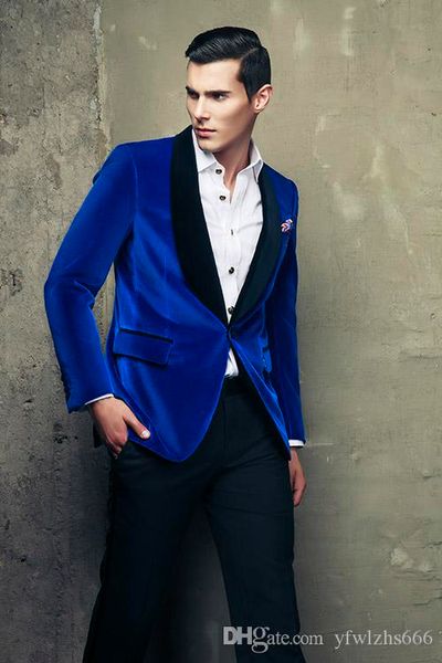 classic velveteen shawl lapel wedding tuxedos slim fit suits for men groomsmen suit two pieces prom formal suits (jacket+pants) 727, Black;gray
classic velveteen shawl lapel wedding tuxedos slim fit suits for men groomsmen suit two pieces prom formal suits (jacket+pants) 727, Black;gray