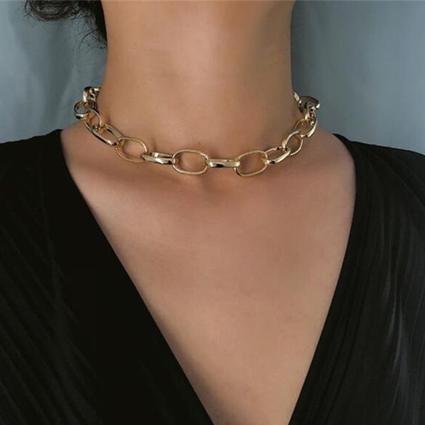 diezi exaggeration gold silver color chain necklace female short choker necklaces for women ladies vintage fashion jewelry
diezi exaggeration gold silver color chain necklace female short choker necklaces for women ladies vintage fashion jewelry