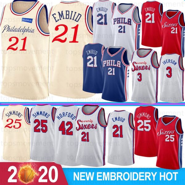 ncaa joel 21 embiid бен 25 simmons college basketball джерси аллен айверсон 3 al 42 horford 33 харрис мужчину баскетбольный прошитые 2020, Black;red
ncaa joel 21 embiid бен 25 simmons college basketball джерси аллен айверсон 3 al 42 horford 33 харрис мужчину баскетбольный прошитые 2020, Black;red