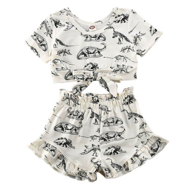 2020 toddler kids baby girls dinosaur print short sleeve t-shirt casual shorts outfits clothes summer fashion sets, White
2020 toddler kids baby girls dinosaur print short sleeve t-shirt casual shorts outfits clothes summer fashion sets, White
