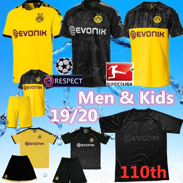 110th black 19/20 borussia dortmund soccer jerseys 11 marco reus mario gotze jadon sancho hakimi  paco alcace hazard witsel football shirts, Black;yellow
110th black 19/20 borussia dortmund soccer jerseys 11 marco reus mario gotze jadon sancho hakimi  paco alcace hazard witsel football shirts, Black;yellow