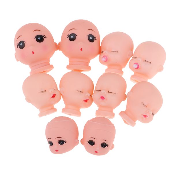 10pieces vinyl baby doll head for artist hand painting doll body part diy replacement keychain
10pieces vinyl baby doll head for artist hand painting doll body part diy replacement keychain