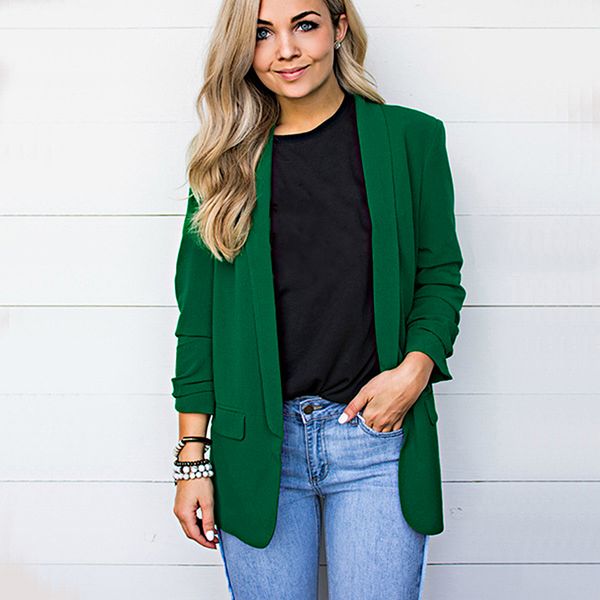 autumn chiffon blazer loose casual solid coat woman 5xl suit jacket fashion long sleeve plus size office lady jacket workwear, White;black
autumn chiffon blazer loose casual solid coat woman 5xl suit jacket fashion long sleeve plus size office lady jacket workwear, White;black