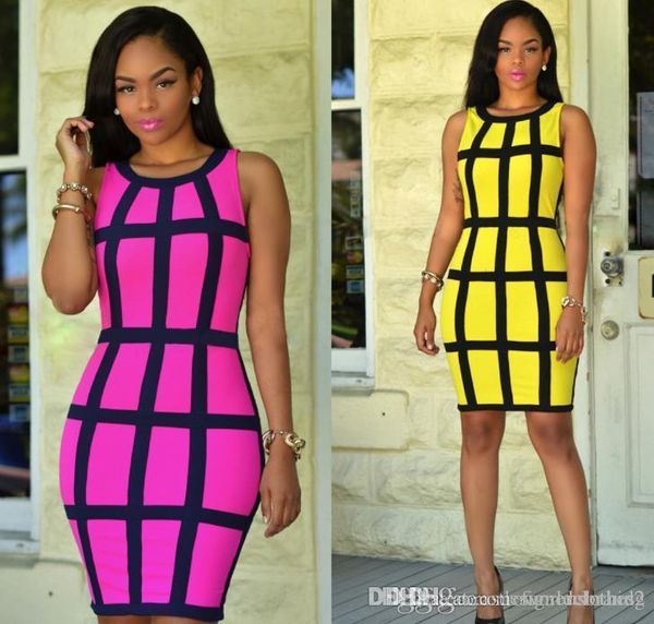 women designer plaids dress summer tank dress candy color o-neck evening club dresses pencil, Black;gray
women designer plaids dress summer tank dress candy color o-neck evening club dresses pencil, Black;gray