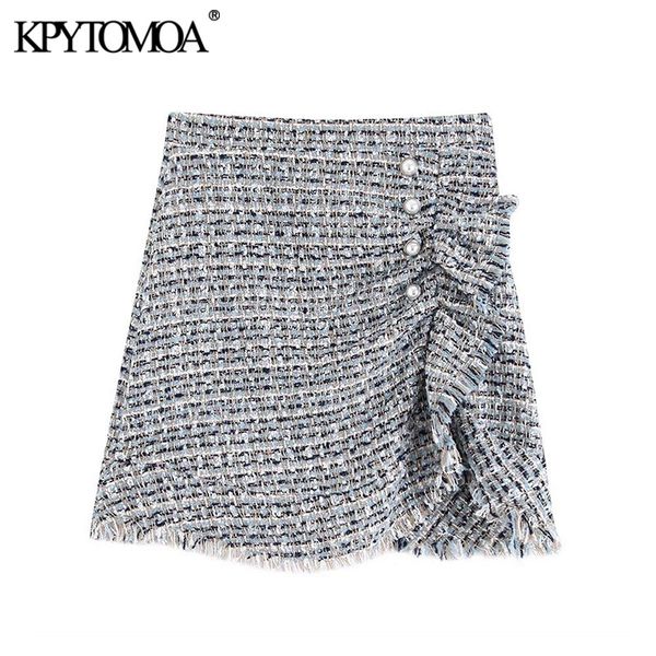 vintage stylish pearl buttons ruffles tweed mini skirt women 2019 fashion side zipper irregular female skirts chic faldas mujer, Black
vintage stylish pearl buttons ruffles tweed mini skirt women 2019 fashion side zipper irregular female skirts chic faldas mujer, Black