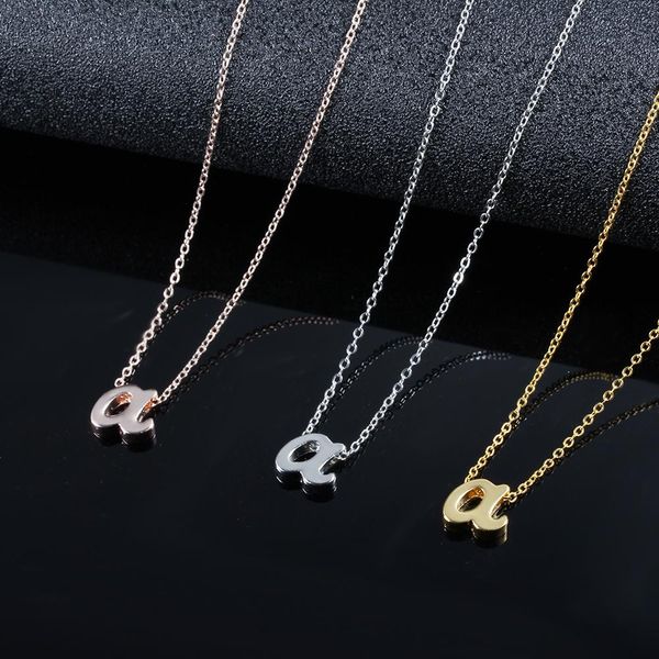 лучшие продажи дамы письмо ожерелье золото серебро цвет сокращение ожерелье инициалы подвеска девушки подарка дня рождения партии ювелирных, Silver 
лучшие продажи дамы письмо ожерелье золото серебро цвет сокращение ожерелье инициалы подвеска девушки подарка дня рождения партии ювелирных, Silver