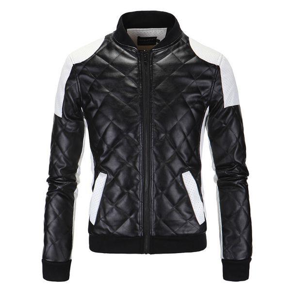 tide pu leather jacket men fashion patchwork motorcycle leather jacket europe and america big size 4xl coat, Black
tide pu leather jacket men fashion patchwork motorcycle leather jacket europe and america big size 4xl coat, Black