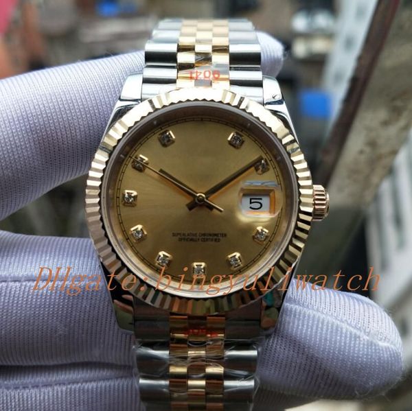 luxury gmf factory watches classic 37mm 18k real wrapped gold new style series 2836 movement men watch automatic 904l stainless steel strap, Slivery;brown
luxury gmf factory watches classic 37mm 18k real wrapped gold new style series 2836 movement men watch automatic 904l stainless steel strap, Slivery;brown