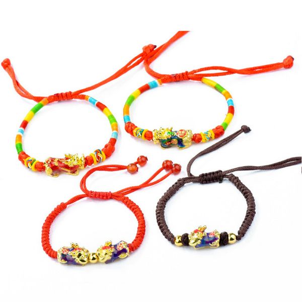 discolor with temperature pixiu gold placer bracelets charms lucky new jewelry adjustable braided rope energy bangles bracelet, Black
discolor with temperature pixiu gold placer bracelets charms lucky new jewelry adjustable braided rope energy bangles bracelet, Black